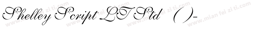 Shelley Script LT Std 普通(西方)字体转换